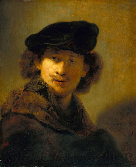 Rembrandt Peale Self Portrait with Velvet Beret Spain oil painting art